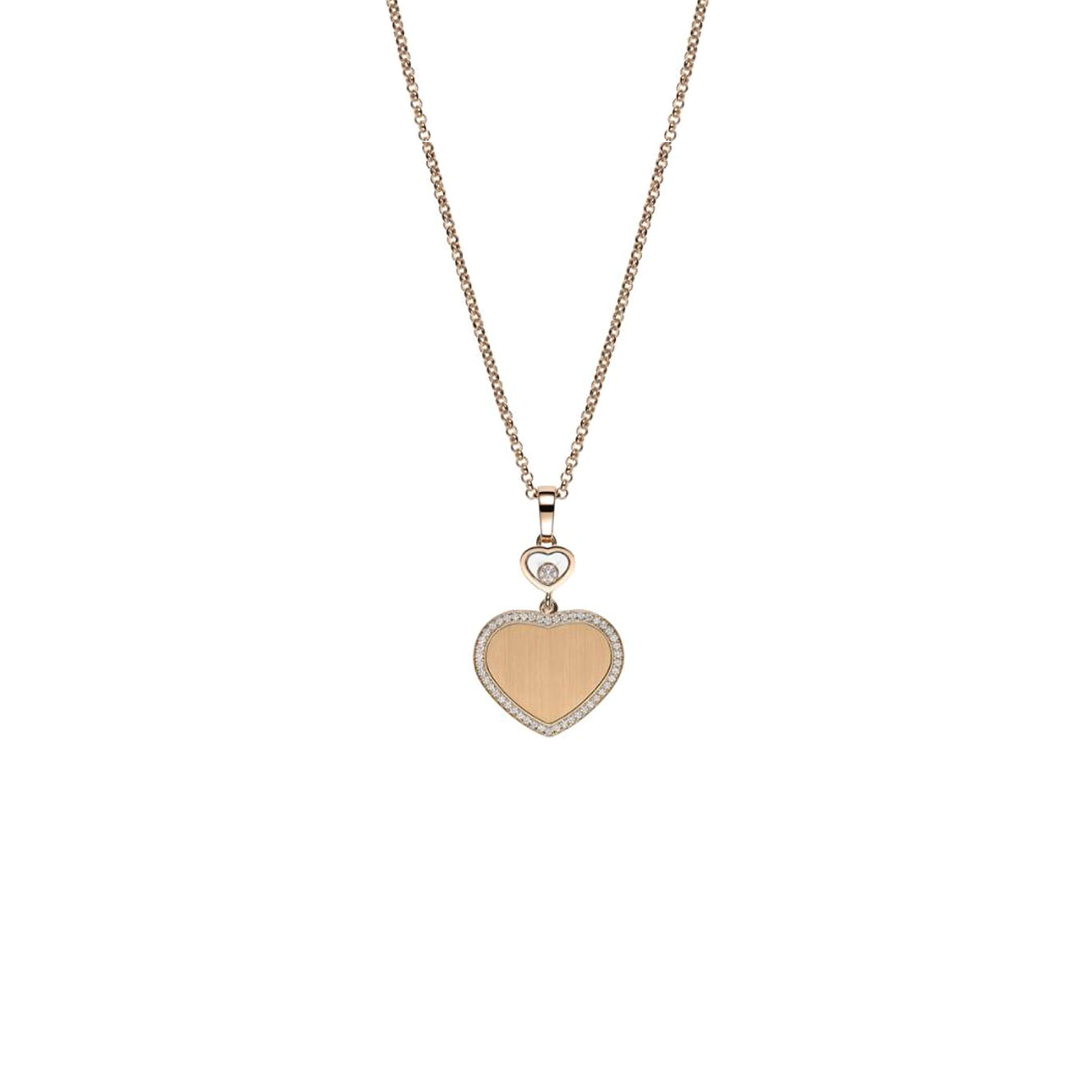 CHOPARD HAPPY HEARTS PENDANT ROSE GOLD 79A007-5921